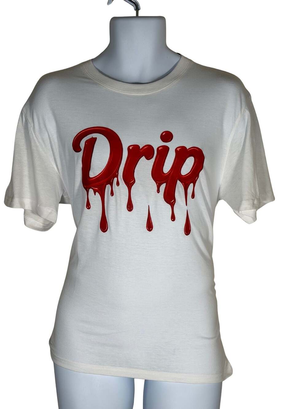 Unisex Casual Cotton T-Shirt With DRIP Pattern Print